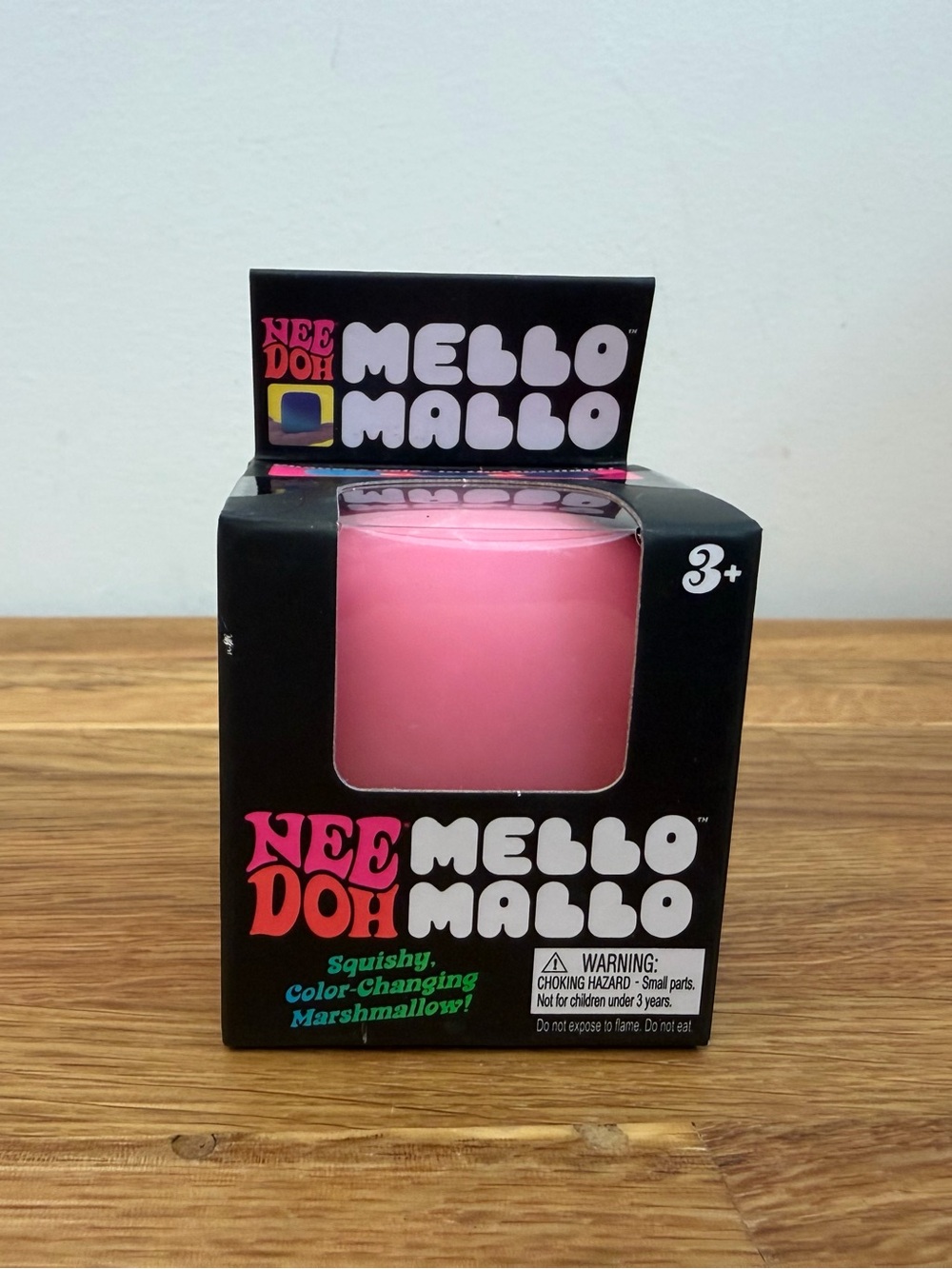 NeeDoh Mello Mallo Squishy Sensory Fidget Color Changing Marshallow - Pink